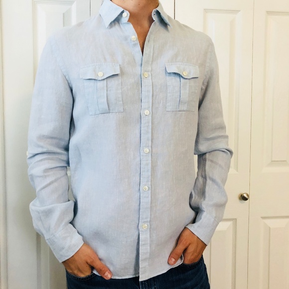 Murano Other - Murano Baird McNutt Linen Slim Fit Button Down M